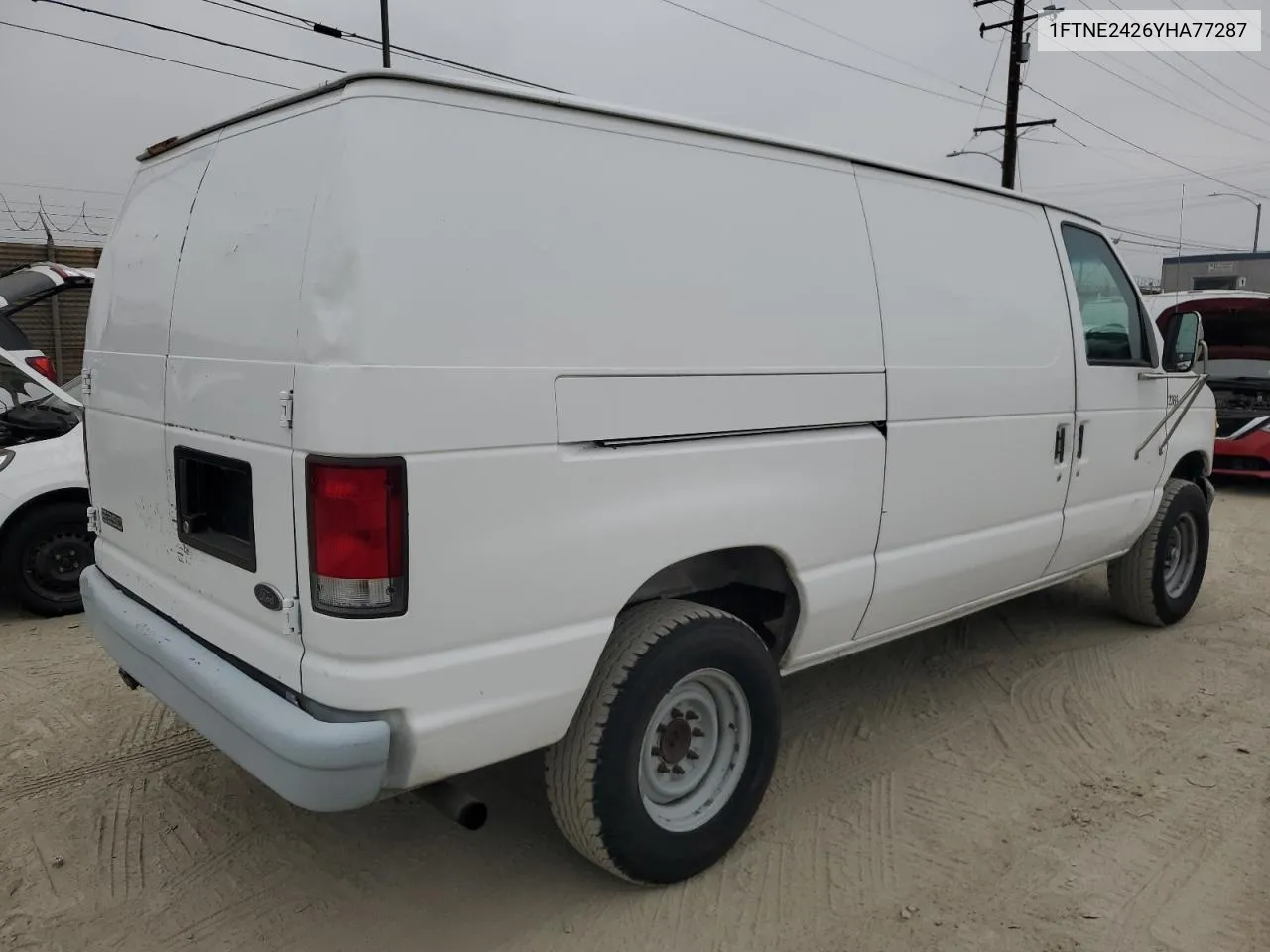 2000 Ford Econoline E250 Van VIN: 1FTNE2426YHA77287 Lot: 76518664