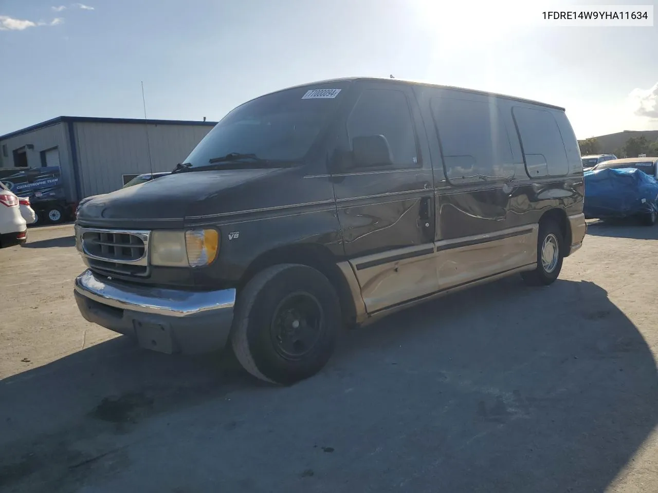 2000 Ford Econoline E150 Van VIN: 1FDRE14W9YHA11634 Lot: 77000094