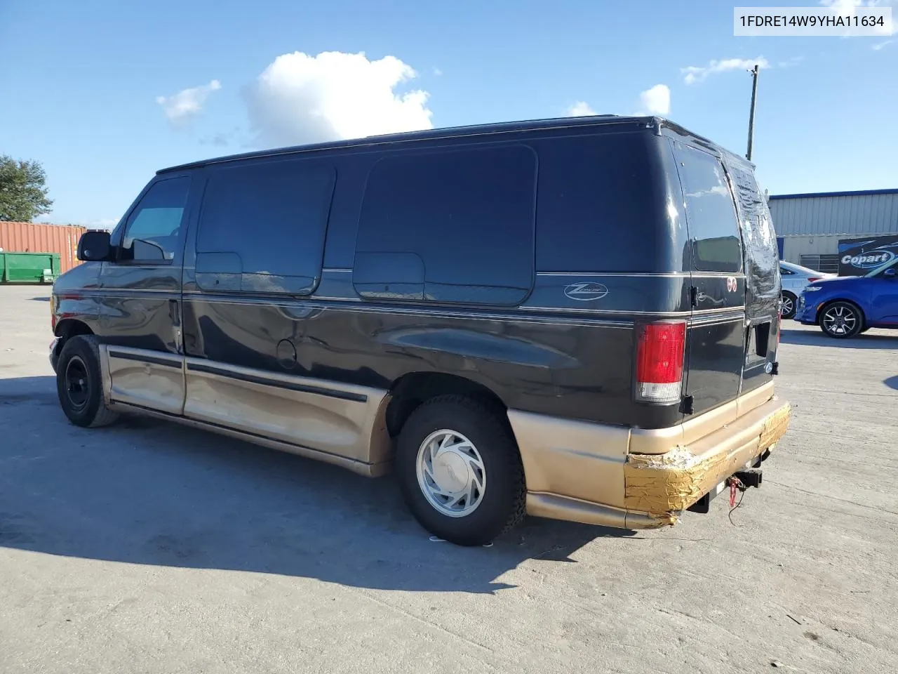 2000 Ford Econoline E150 Van VIN: 1FDRE14W9YHA11634 Lot: 77000094