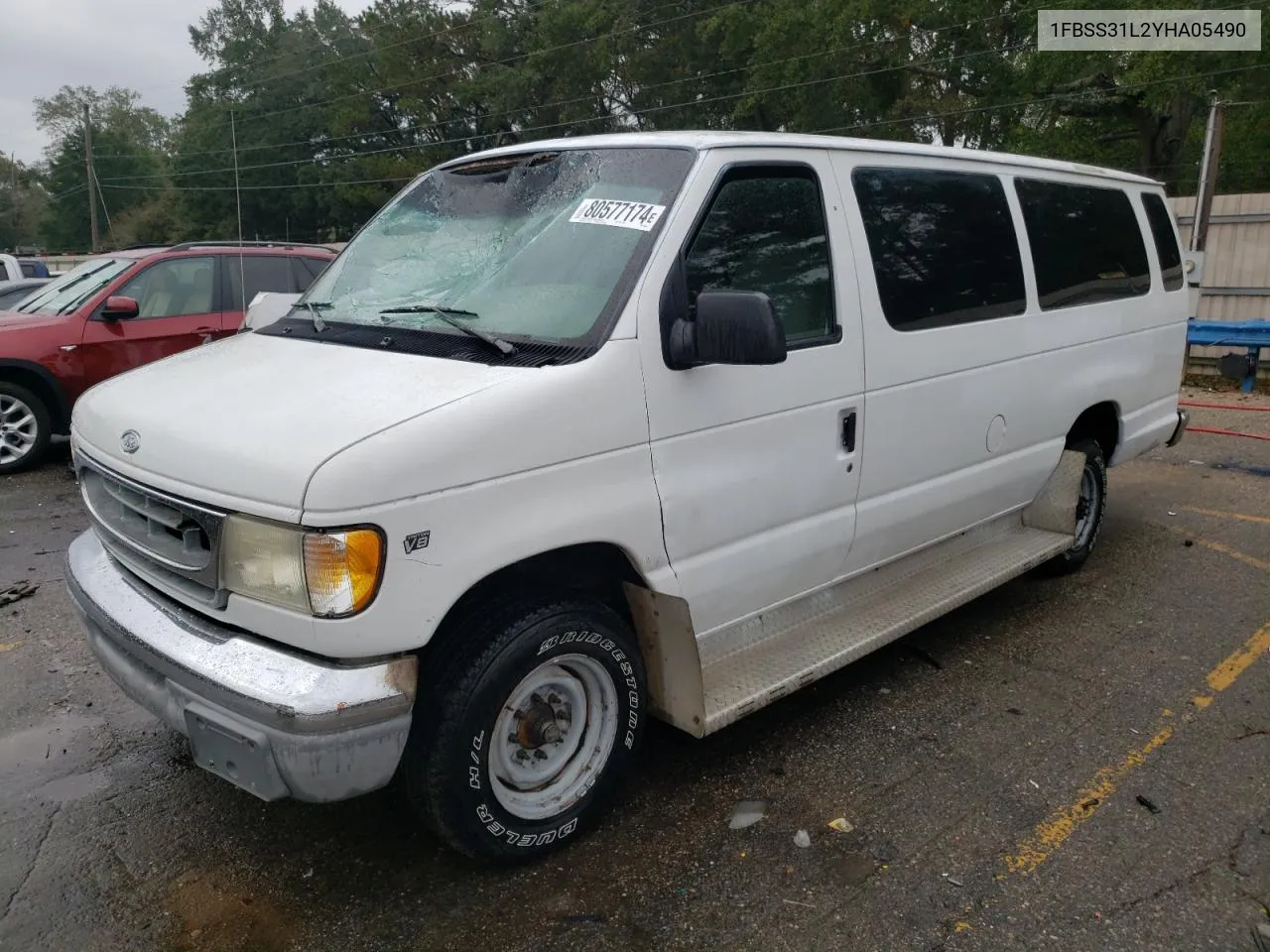 2000 Ford Econoline E350 Super Duty Wagon VIN: 1FBSS31L2YHA05490 Lot: 80577174