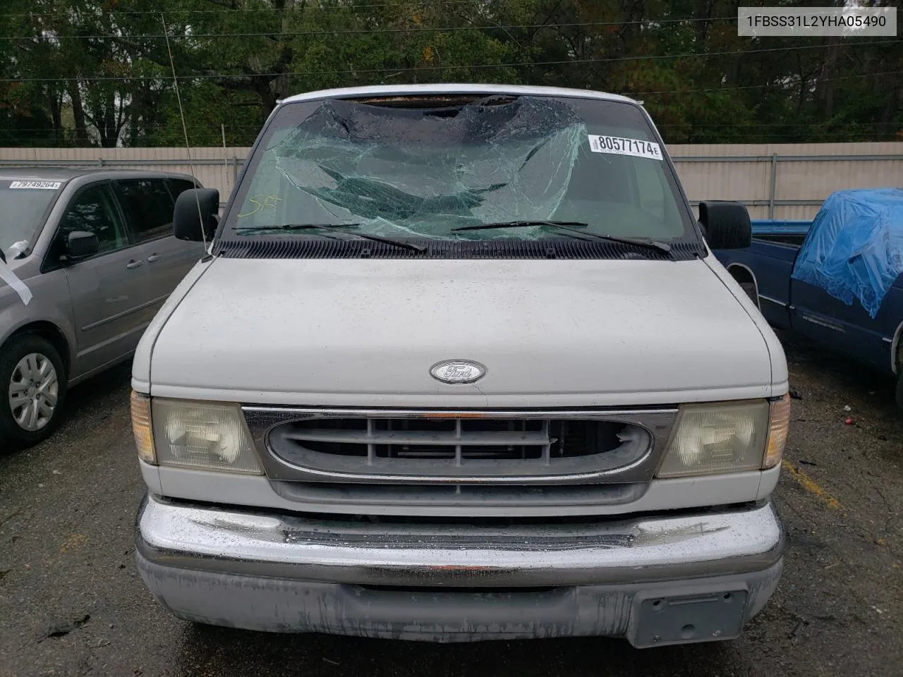 2000 Ford Econoline E350 Super Duty Wagon VIN: 1FBSS31L2YHA05490 Lot: 80577174