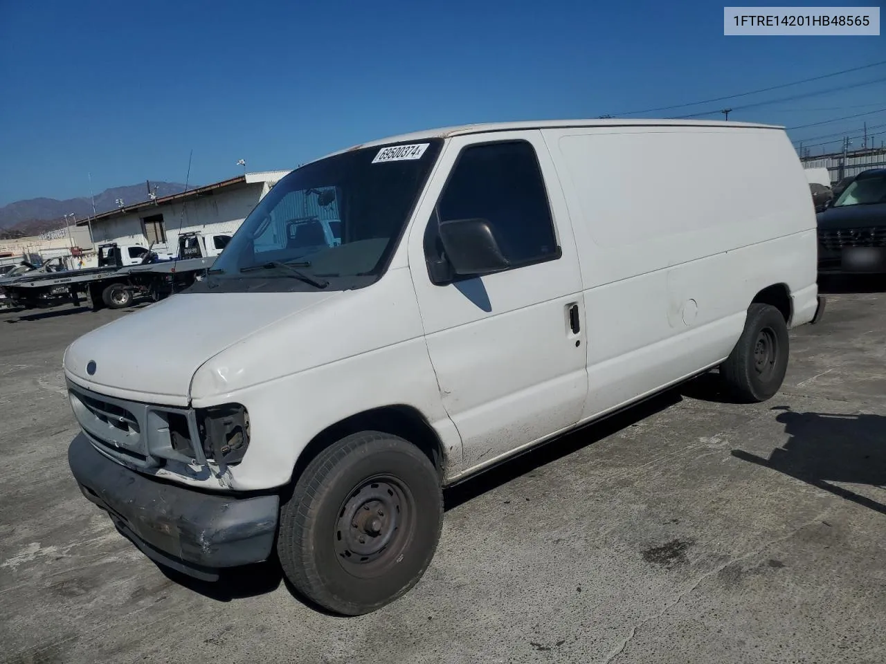 2001 Ford Econoline E150 Van VIN: 1FTRE14201HB48565 Lot: 69500374