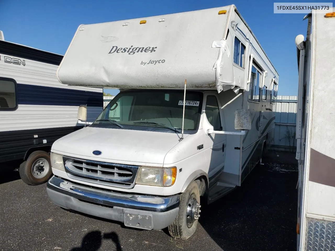 2001 Ford Econoline E450 Super Duty Cutaway Van VIN: 1FDXE45SX1HA31773 Lot: 73716724