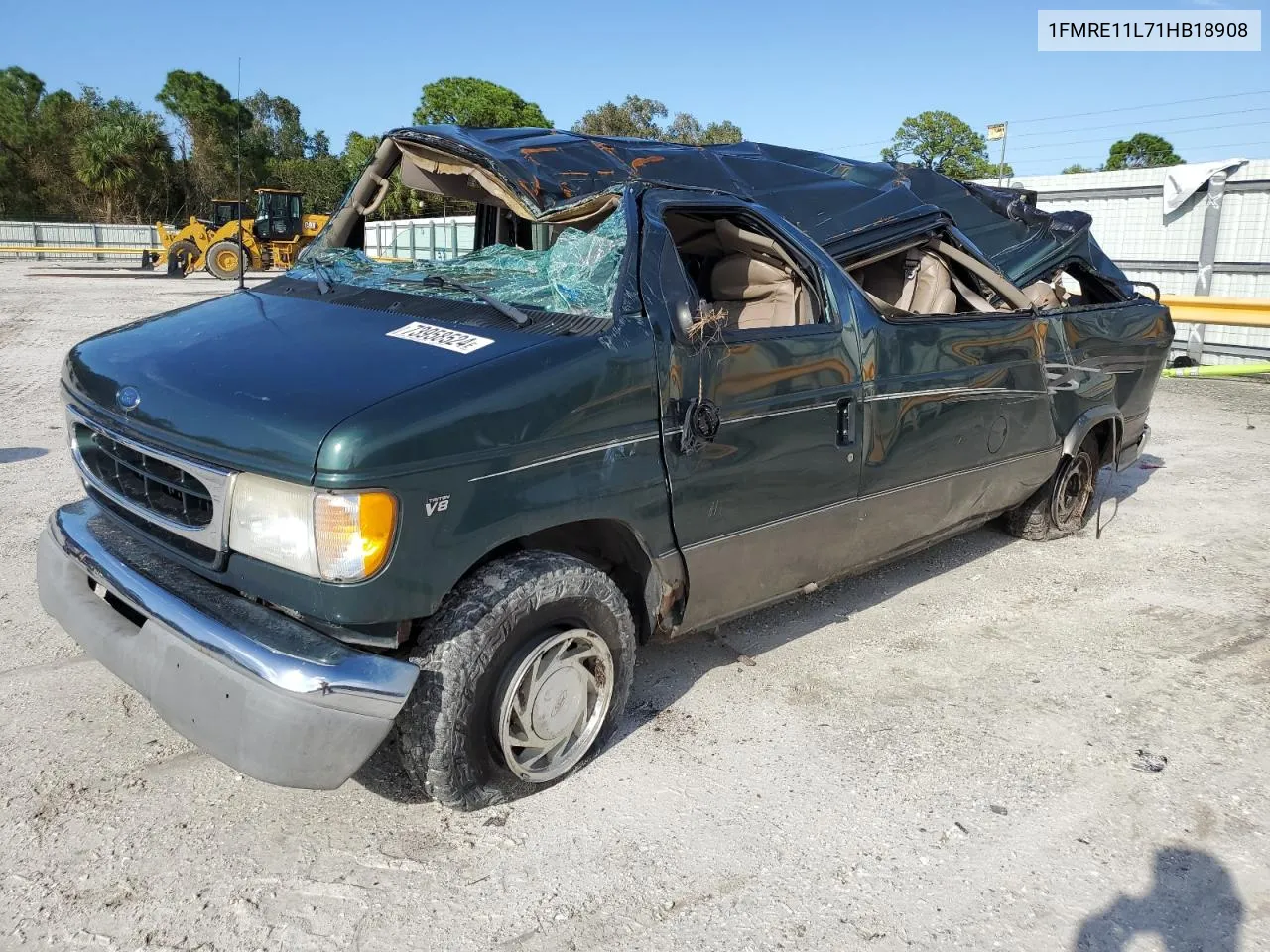 2001 Ford Econoline E150 Wagon VIN: 1FMRE11L71HB18908 Lot: 73958524