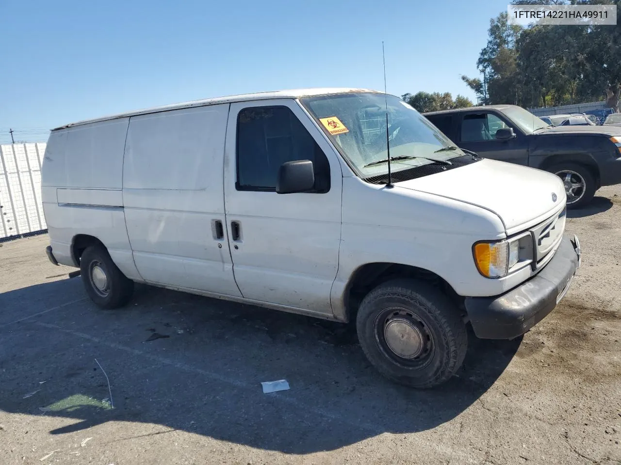 2001 Ford Econoline E150 Van VIN: 1FTRE14221HA49911 Lot: 75343924