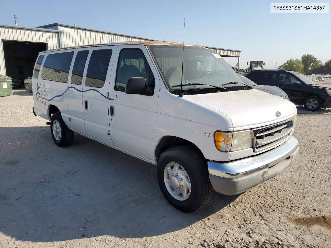 2001 Ford Econoline E350 Super Duty Wagon VIN: 1FBSS31S51HA14357 Lot: 75471354