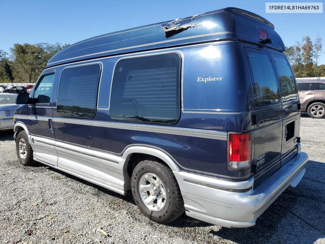 2001 Ford Econoline E150 Van VIN: 1FDRE14L81HA69763 Lot: 75723974