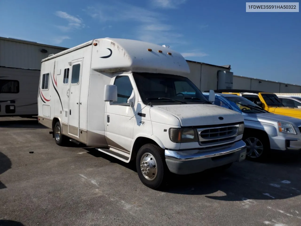 2001 Ford Econoline E350 Super Duty Cutaway Van VIN: 1FDWE35S91HA50322 Lot: 75802904