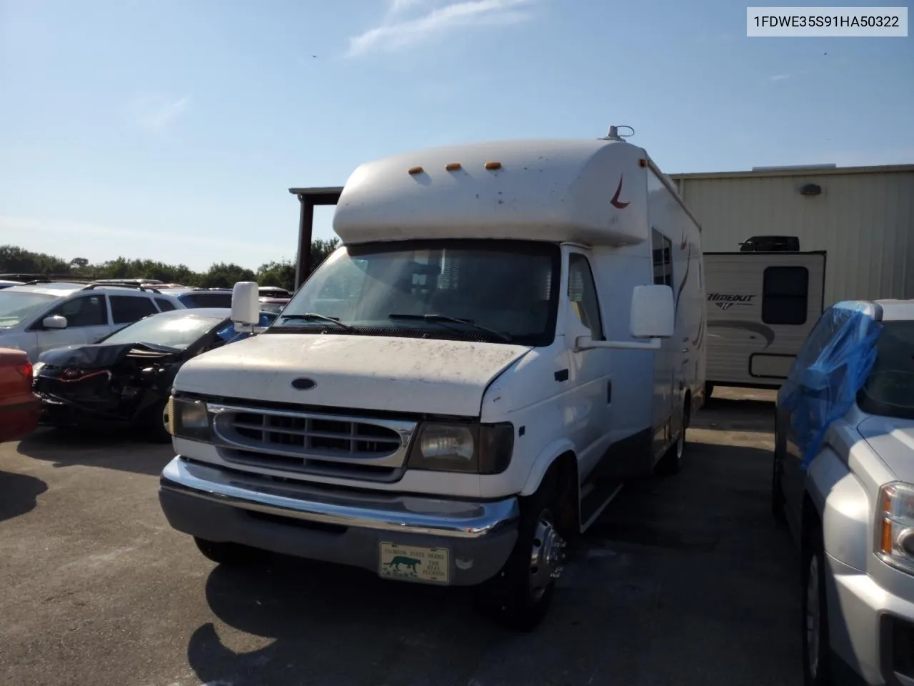 2001 Ford Econoline E350 Super Duty Cutaway Van VIN: 1FDWE35S91HA50322 Lot: 75802904