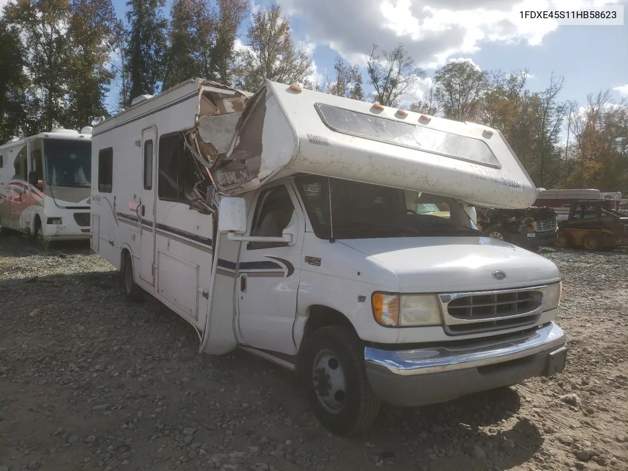 2001 Ford Econoline E450 Super Duty Cutaway Van VIN: 1FDXE45S11HB58623 Lot: 78195054