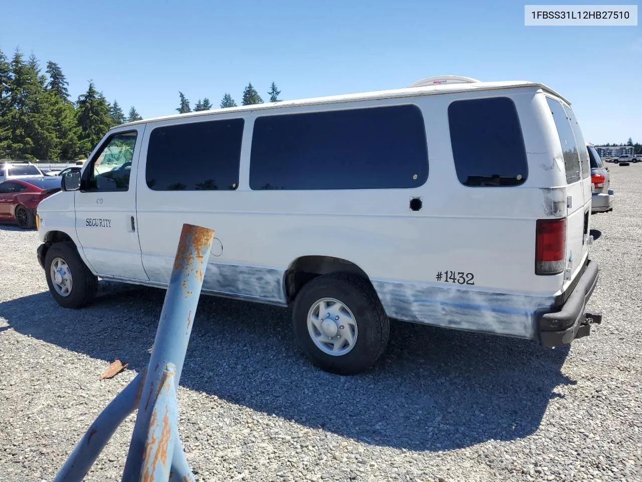 2002 Ford Econoline E350 Super Duty Wagon VIN: 1FBSS31L12HB27510 Lot: 58064774