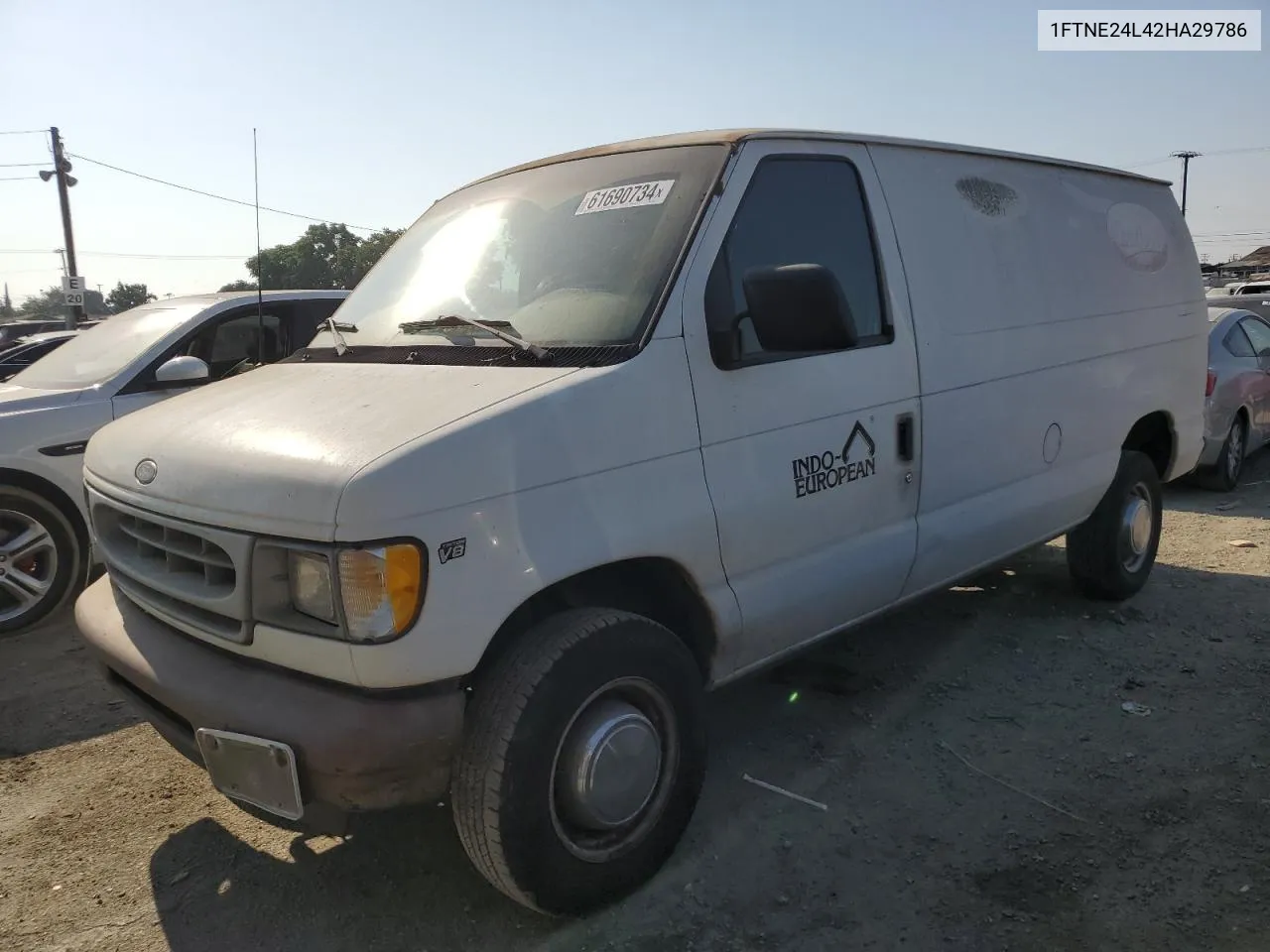 2002 Ford Econoline E250 Van VIN: 1FTNE24L42HA29786 Lot: 61690734