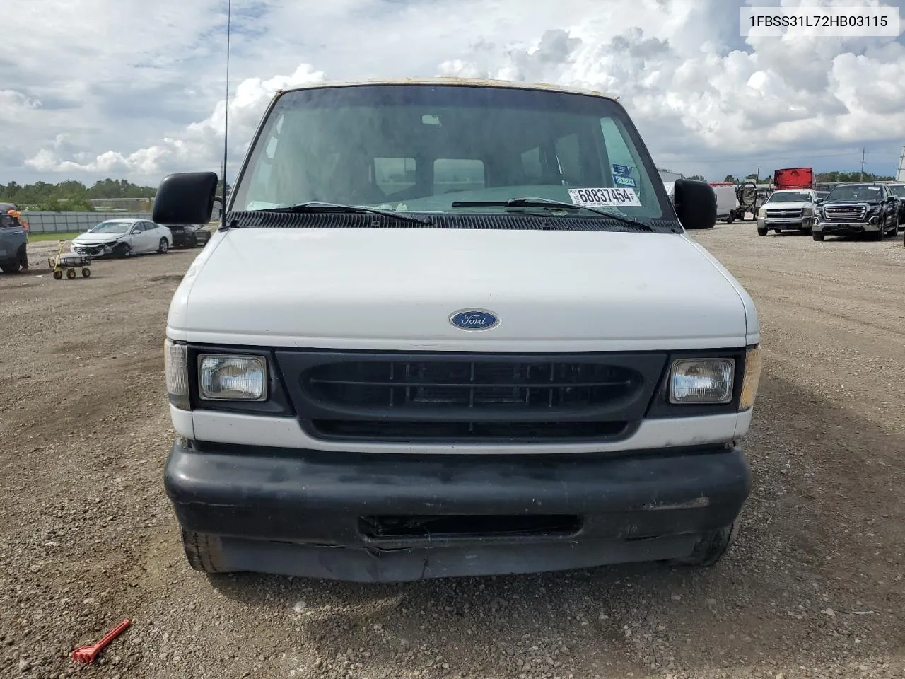 2002 Ford Econoline E350 Super Duty Wagon VIN: 1FBSS31L72HB03115 Lot: 68837454