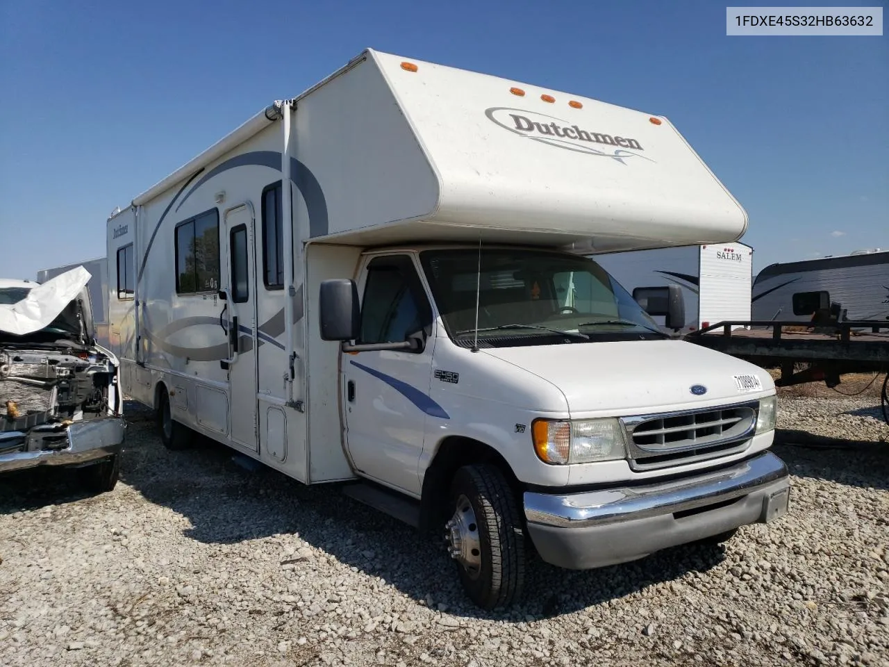 2002 Ford Econoline E450 Super Duty Cutaway Van VIN: 1FDXE45S32HB63632 Lot: 71089814