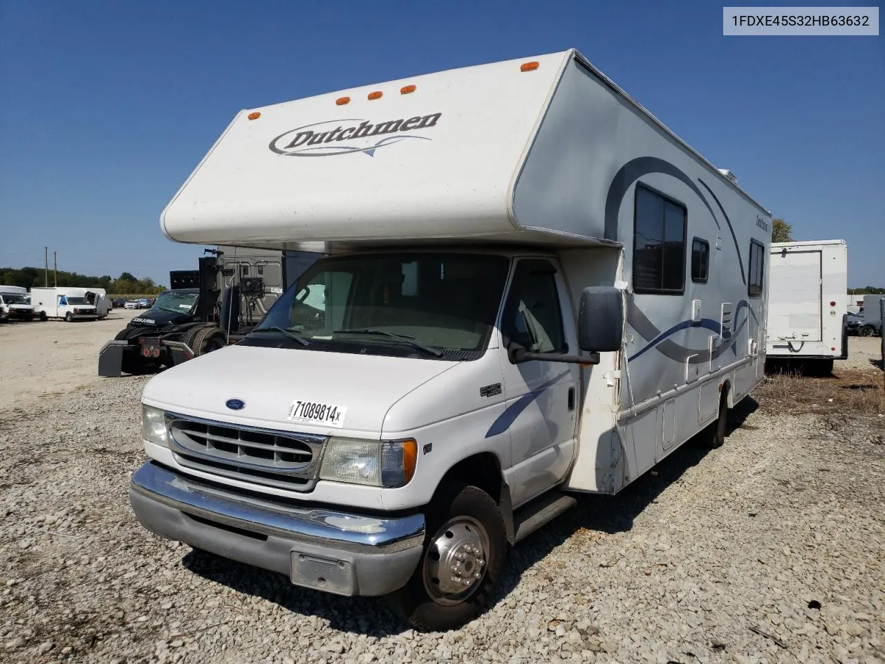 2002 Ford Econoline E450 Super Duty Cutaway Van VIN: 1FDXE45S32HB63632 Lot: 71089814