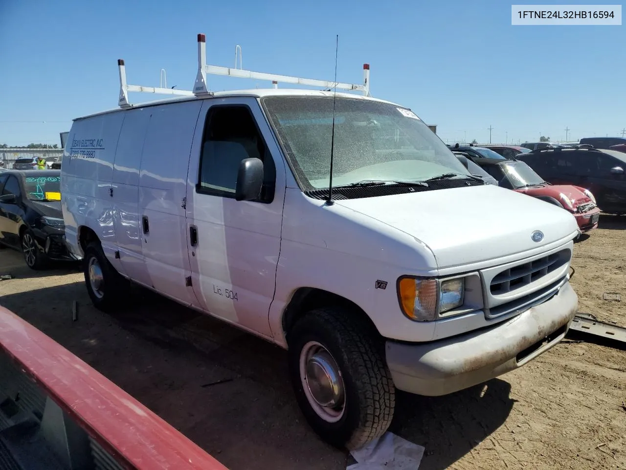 2002 Ford Econoline E250 Van VIN: 1FTNE24L32HB16594 Lot: 71341534