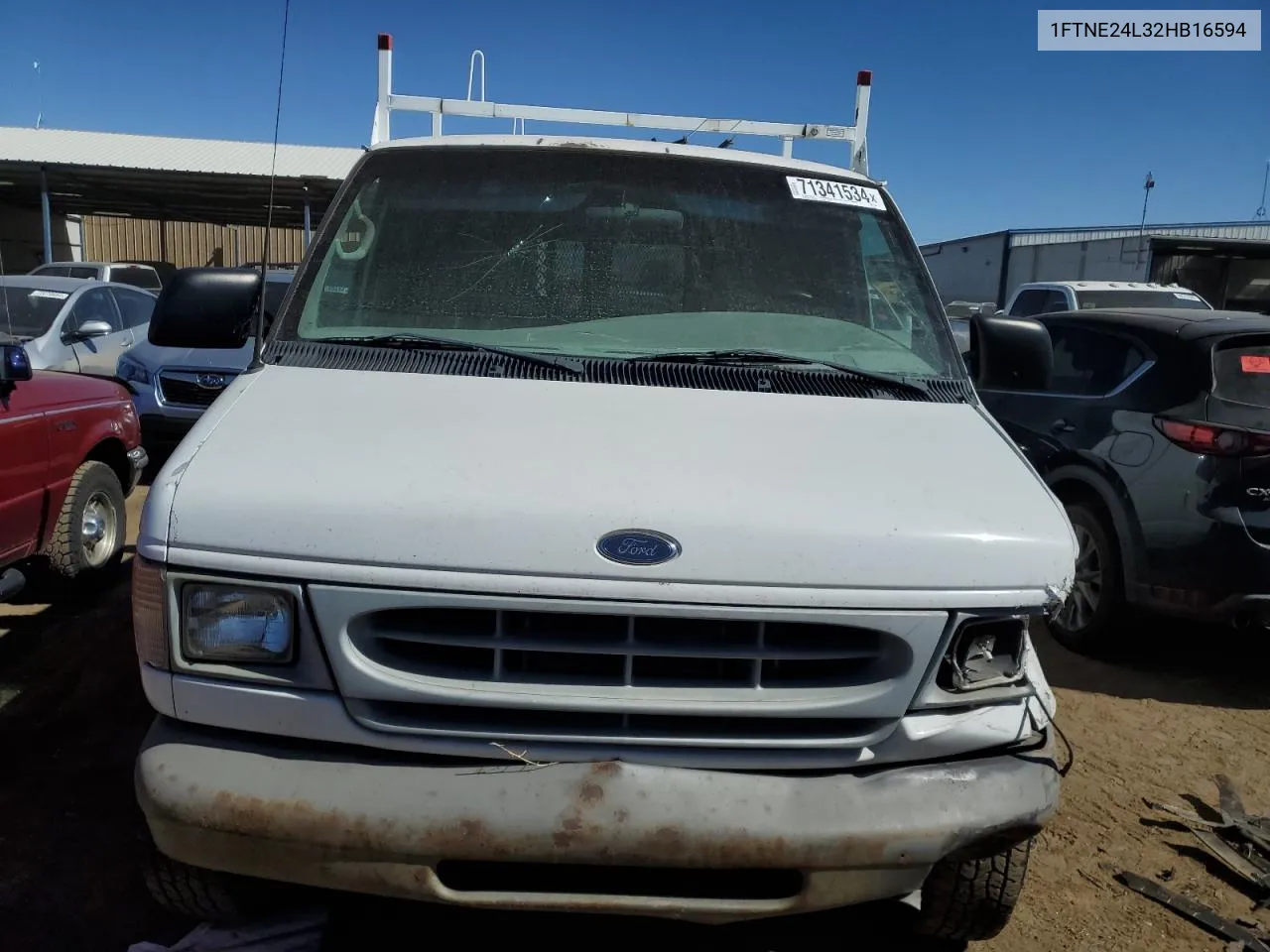 2002 Ford Econoline E250 Van VIN: 1FTNE24L32HB16594 Lot: 71341534