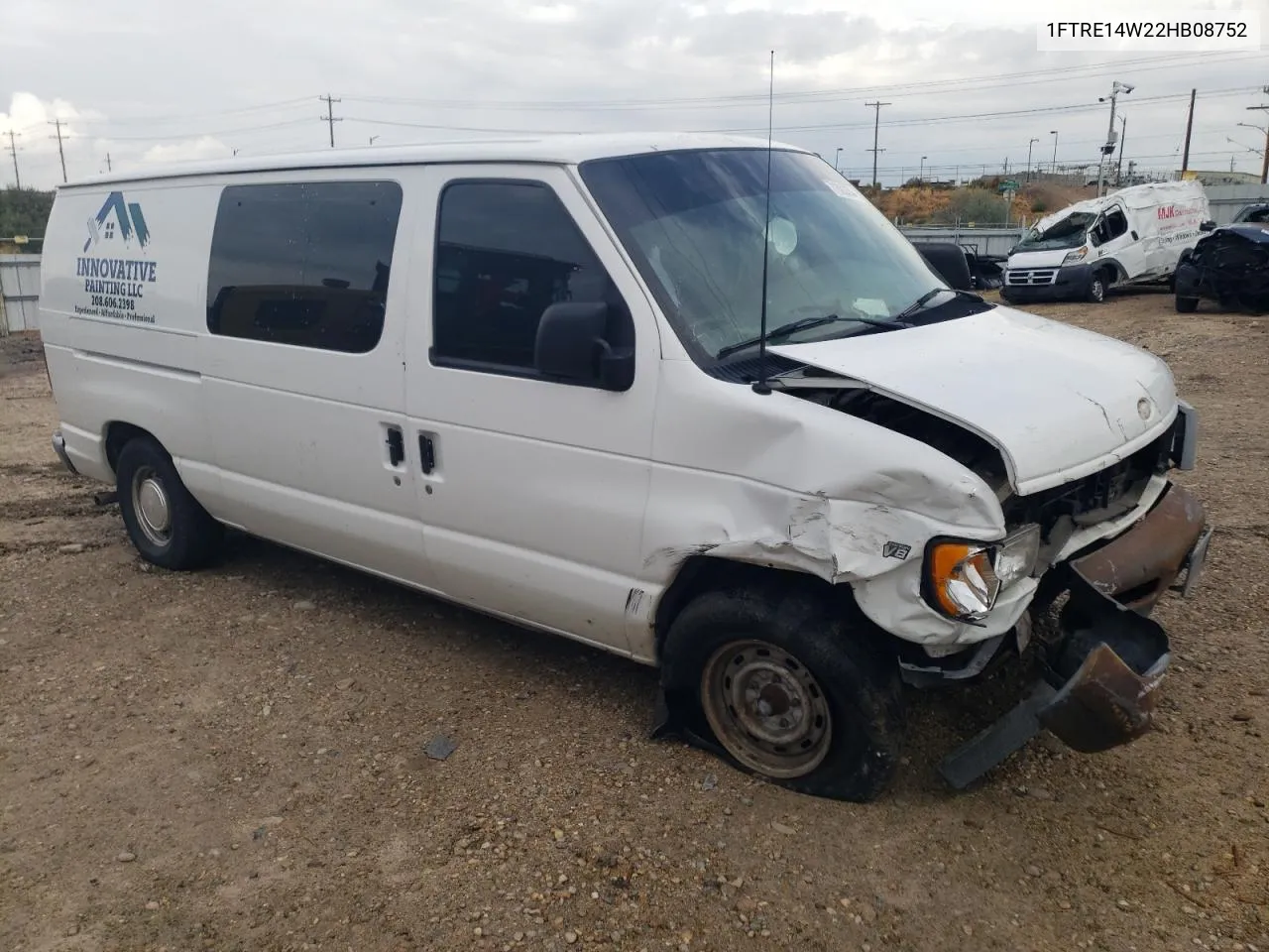 2002 Ford Econoline E150 Van VIN: 1FTRE14W22HB08752 Lot: 71683334