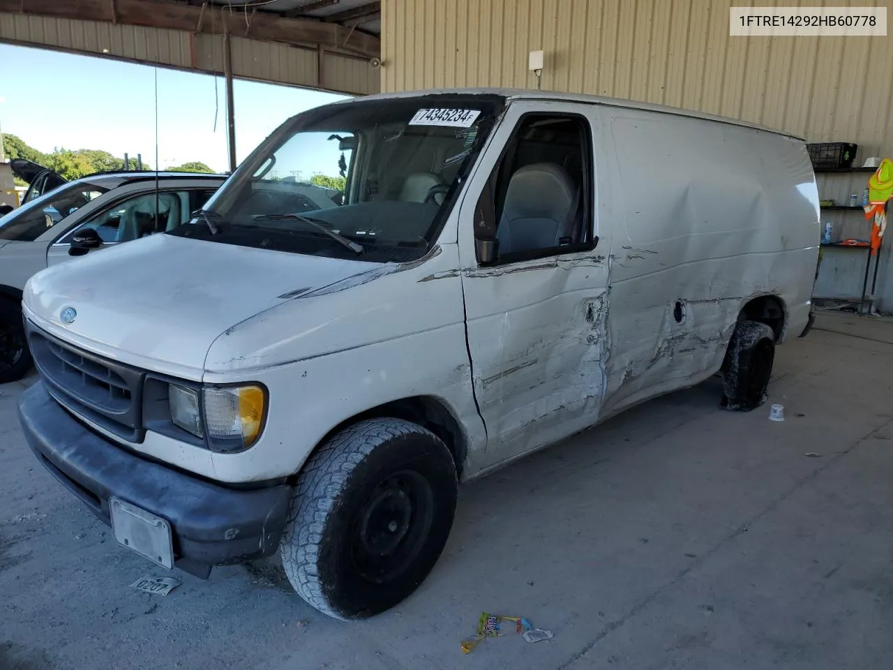 2002 Ford Econoline E150 Van VIN: 1FTRE14292HB60778 Lot: 74345234