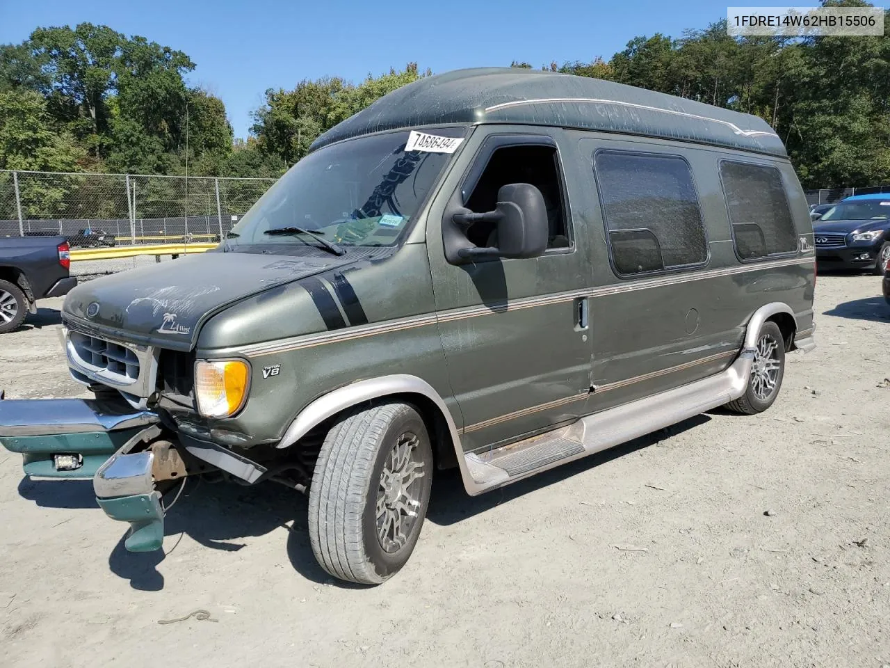 2002 Ford Econoline E150 Van VIN: 1FDRE14W62HB15506 Lot: 74686494