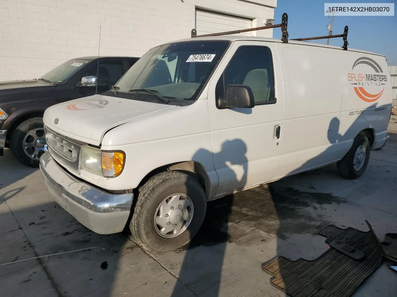 2002 Ford Econoline E150 Van VIN: 1FTRE142X2HB03070 Lot: 75476674