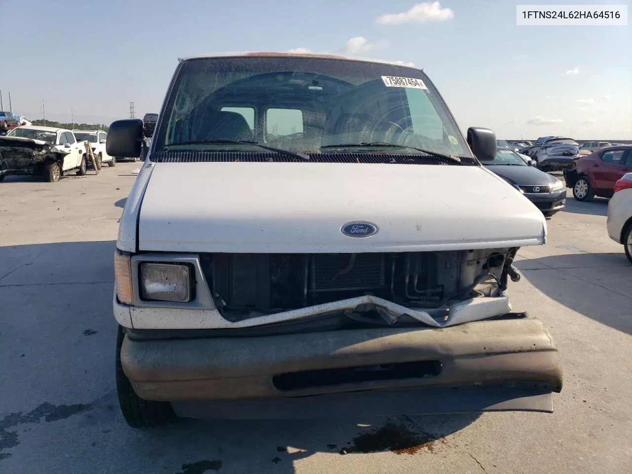 2002 Ford Econoline E250 Van VIN: 1FTNS24L62HA64516 Lot: 75887454