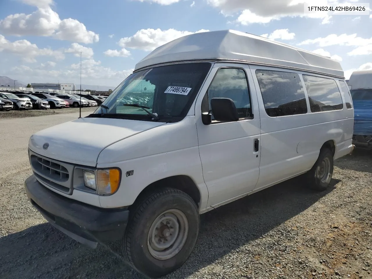 2002 Ford Econoline E250 Van VIN: 1FTNS24L42HB69426 Lot: 77499794