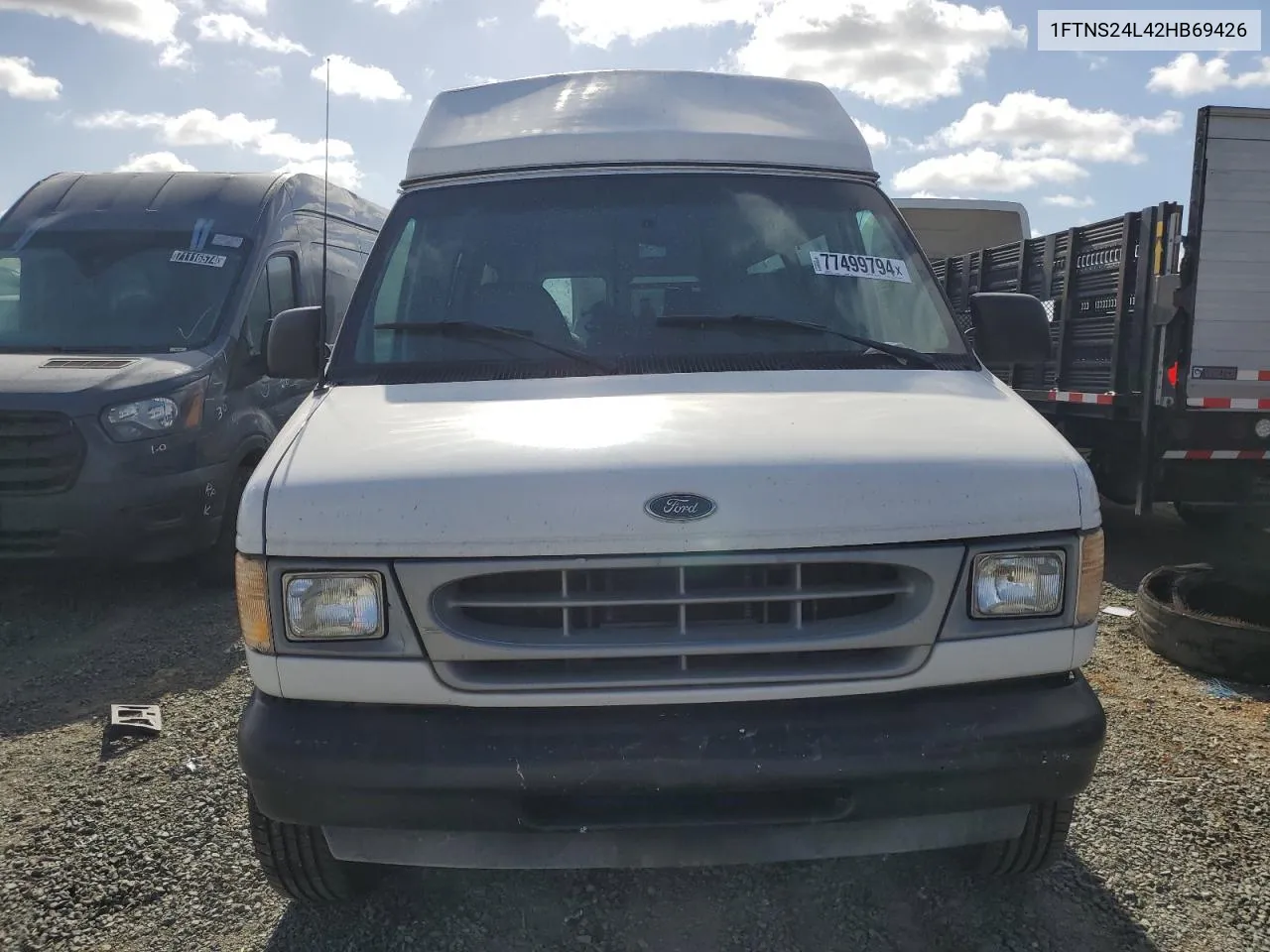 2002 Ford Econoline E250 Van VIN: 1FTNS24L42HB69426 Lot: 77499794