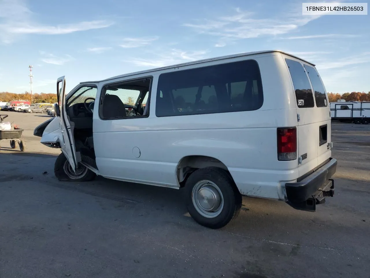 2002 Ford Econoline E350 Super Duty Wagon VIN: 1FBNE31L42HB26503 Lot: 78143214