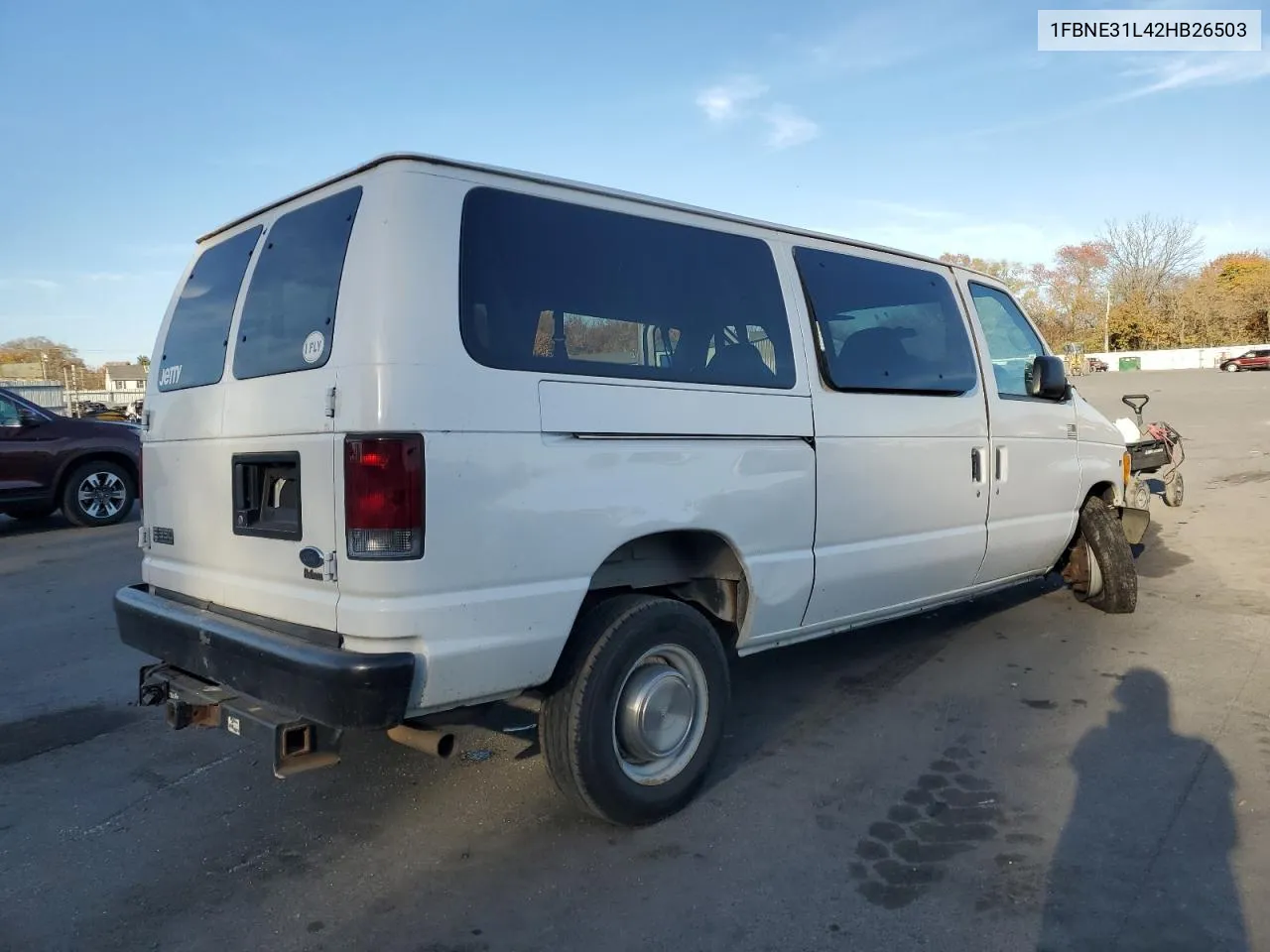 2002 Ford Econoline E350 Super Duty Wagon VIN: 1FBNE31L42HB26503 Lot: 78143214