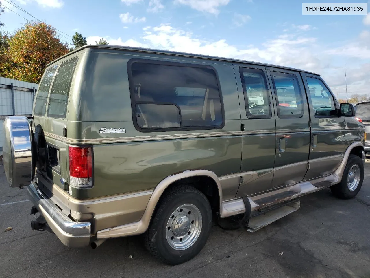 2002 Ford Econoline E250 Van VIN: 1FDPE24L72HA81935 Lot: 79099984