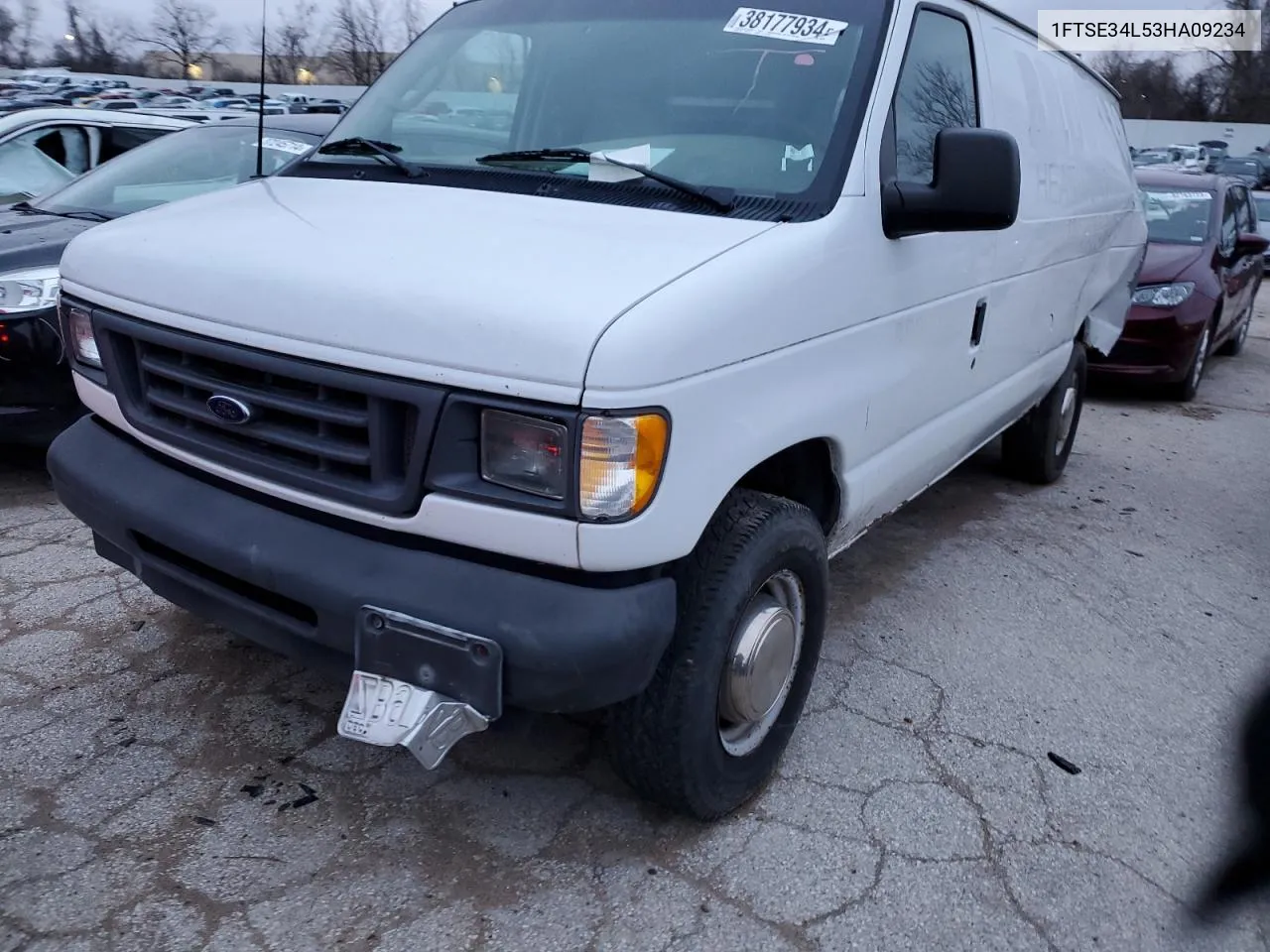 2003 Ford Econoline E350 Super Duty Van VIN: 1FTSE34L53HA09234 Lot: 38177934