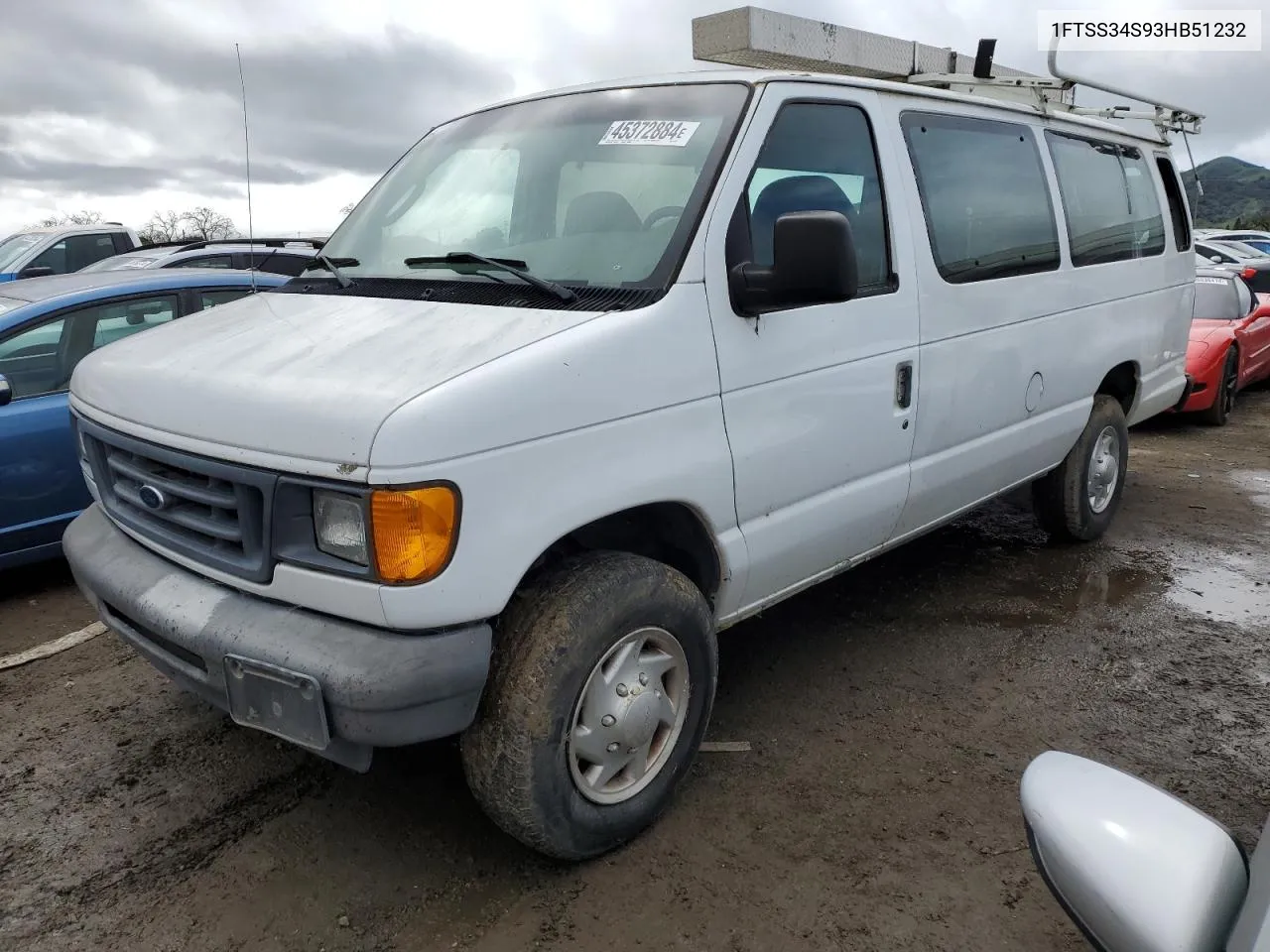 2003 Ford Econoline E350 Super Duty Van VIN: 1FTSS34S93HB51232 Lot: 45372884