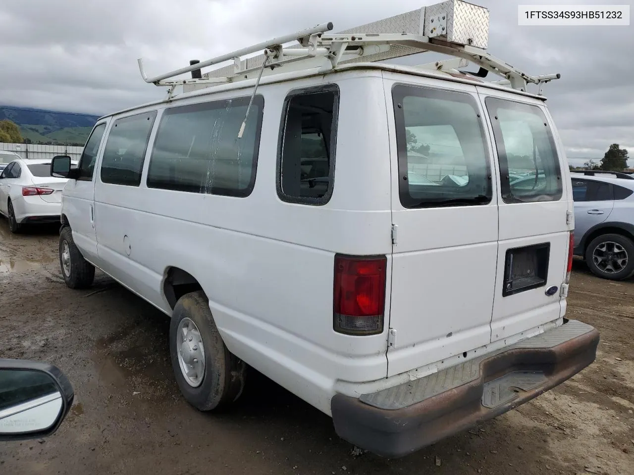 2003 Ford Econoline E350 Super Duty Van VIN: 1FTSS34S93HB51232 Lot: 45372884