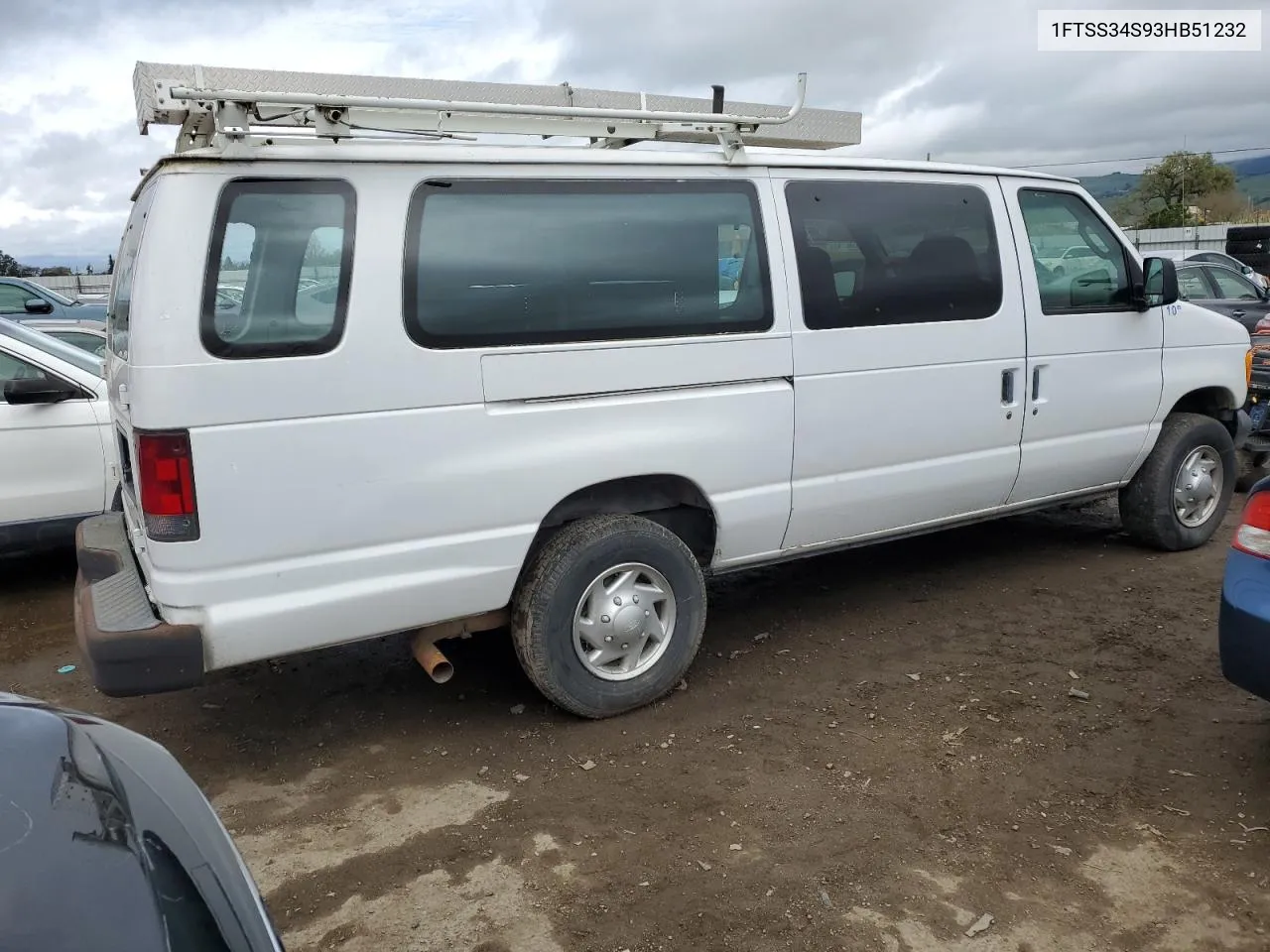 2003 Ford Econoline E350 Super Duty Van VIN: 1FTSS34S93HB51232 Lot: 45372884