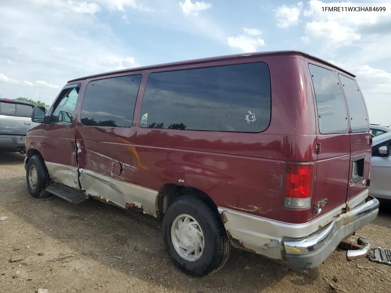 2003 Ford Econoline E150 Wagon VIN: 1FMRE11WX3HA84699 Lot: 54797384