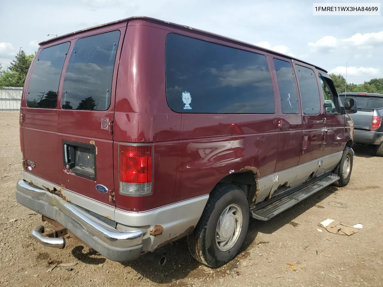 2003 Ford Econoline E150 Wagon VIN: 1FMRE11WX3HA84699 Lot: 54797384