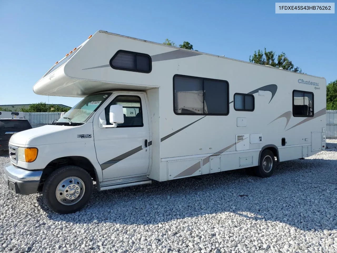 2003 Ford Econoline E450 Super Duty Cutaway Van VIN: 1FDXE45S43HB76262 Lot: 57615324