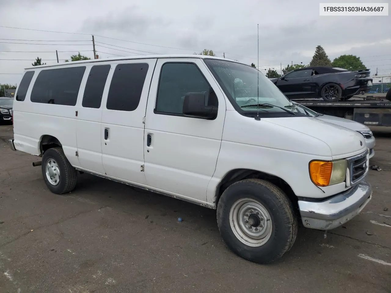 2003 Ford Econoline E350 Super Duty Wagon VIN: 1FBSS31S03HA36687 Lot: 66855044