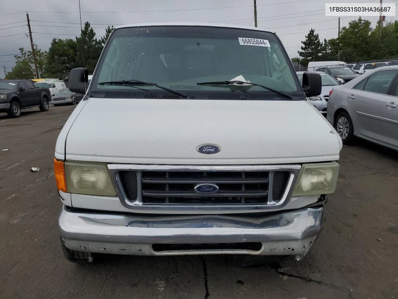 2003 Ford Econoline E350 Super Duty Wagon VIN: 1FBSS31S03HA36687 Lot: 66855044