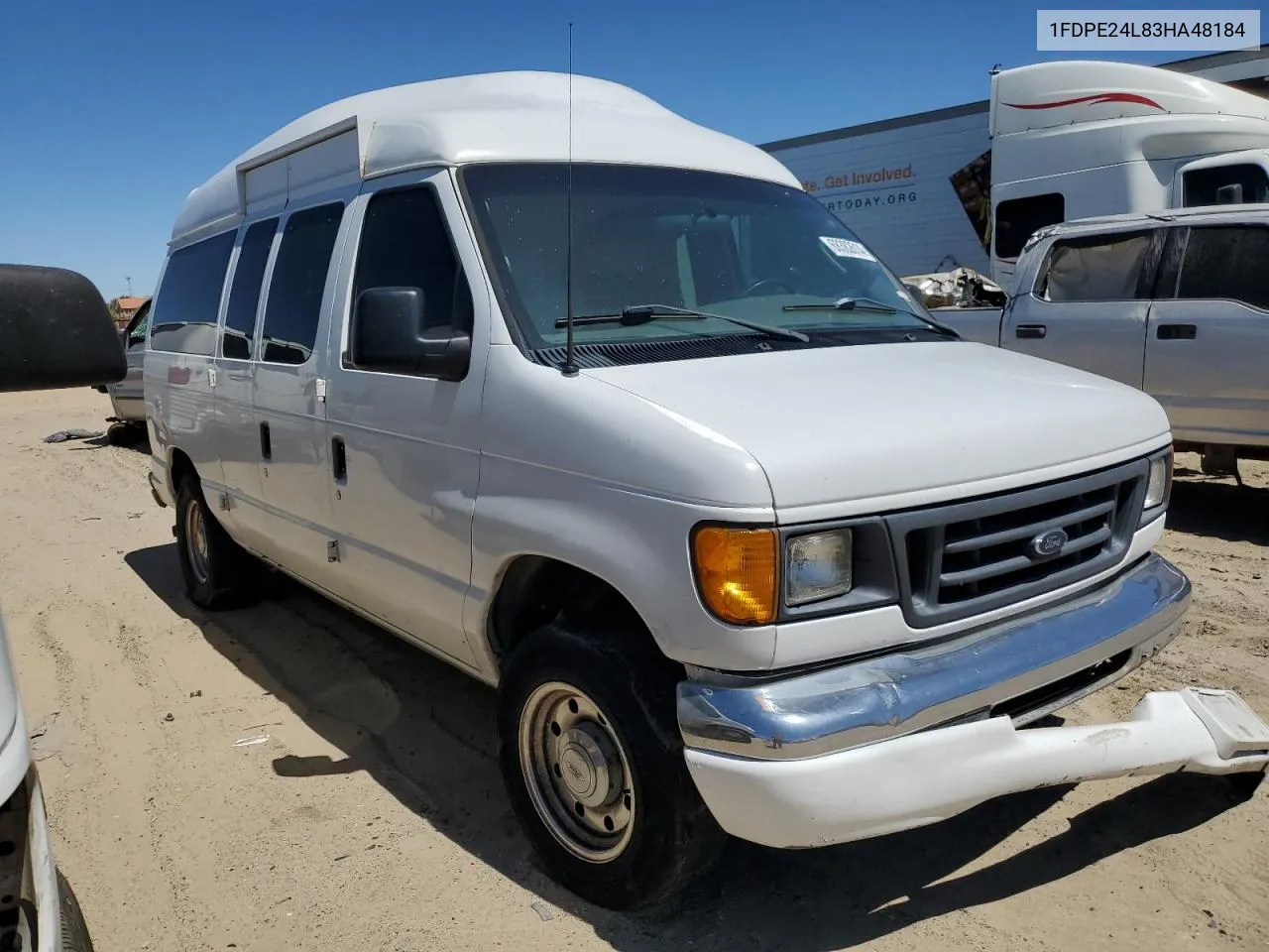 2003 Ford Econoline E250 Van VIN: 1FDPE24L83HA48184 Lot: 68382614