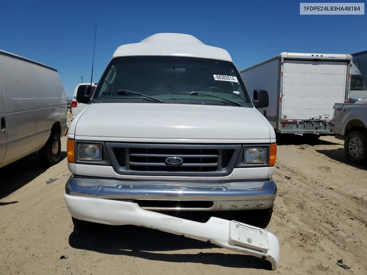 2003 Ford Econoline E250 Van VIN: 1FDPE24L83HA48184 Lot: 68382614