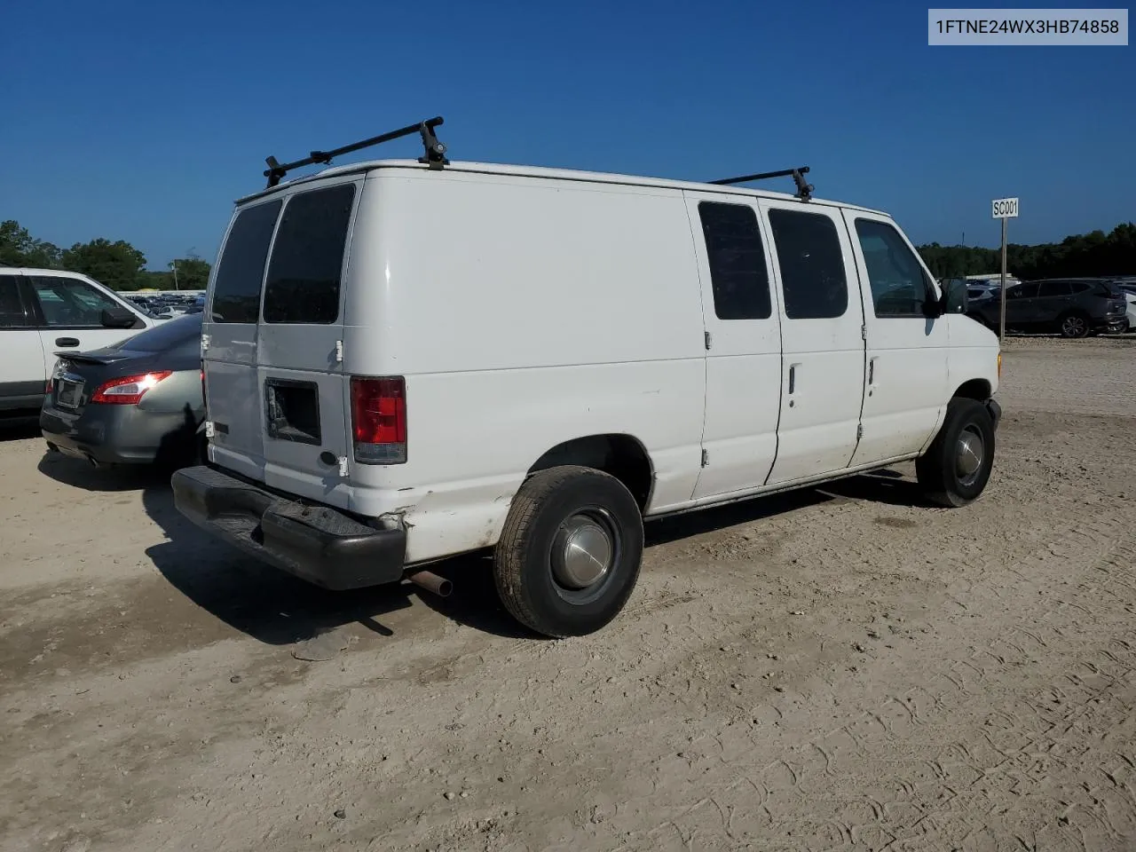 2003 Ford Econoline E250 Van VIN: 1FTNE24WX3HB74858 Lot: 68932634