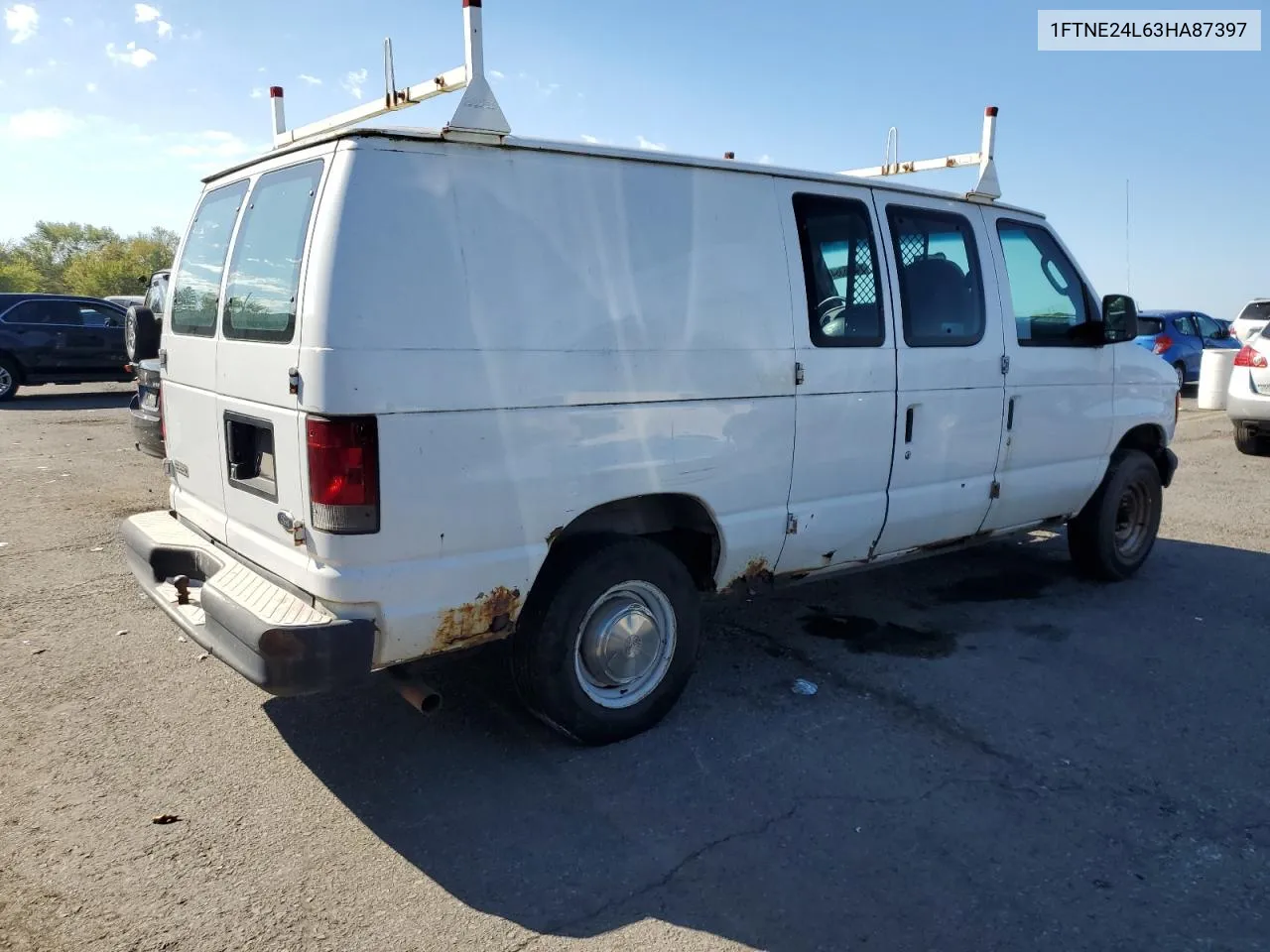 2003 Ford Econoline E250 Van VIN: 1FTNE24L63HA87397 Lot: 74116364