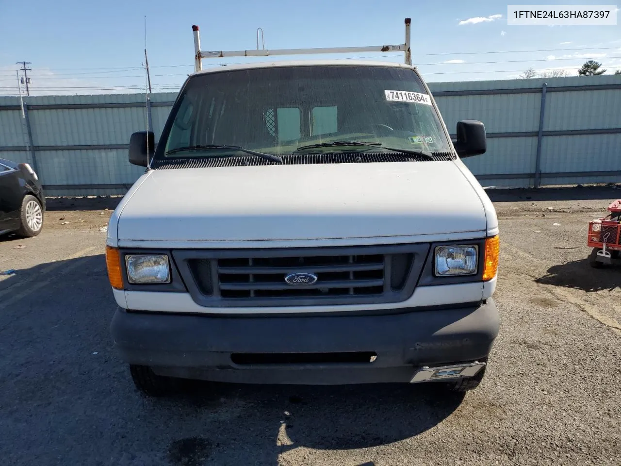 2003 Ford Econoline E250 Van VIN: 1FTNE24L63HA87397 Lot: 74116364