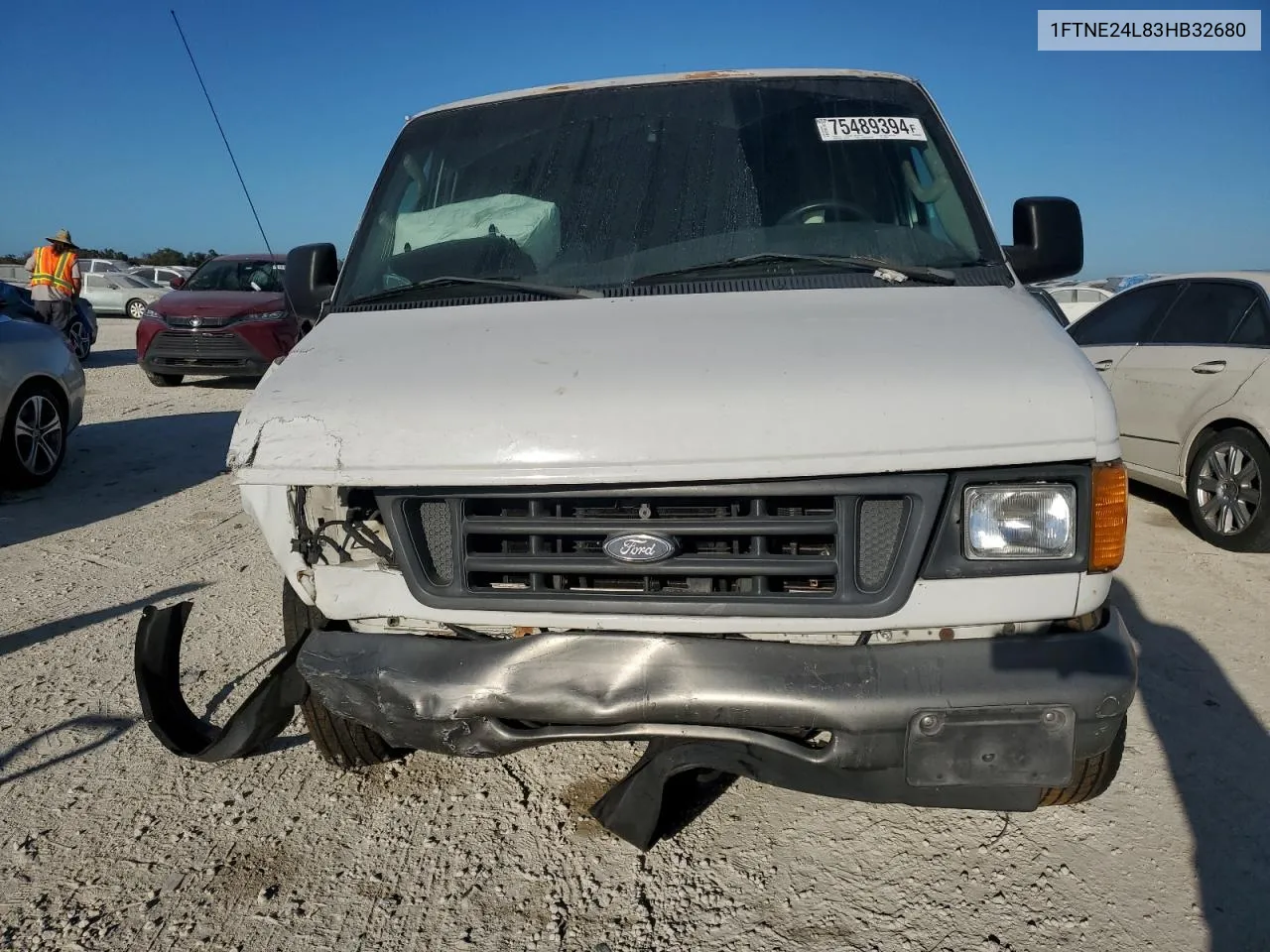 2003 Ford Econoline E250 Van VIN: 1FTNE24L83HB32680 Lot: 75489394