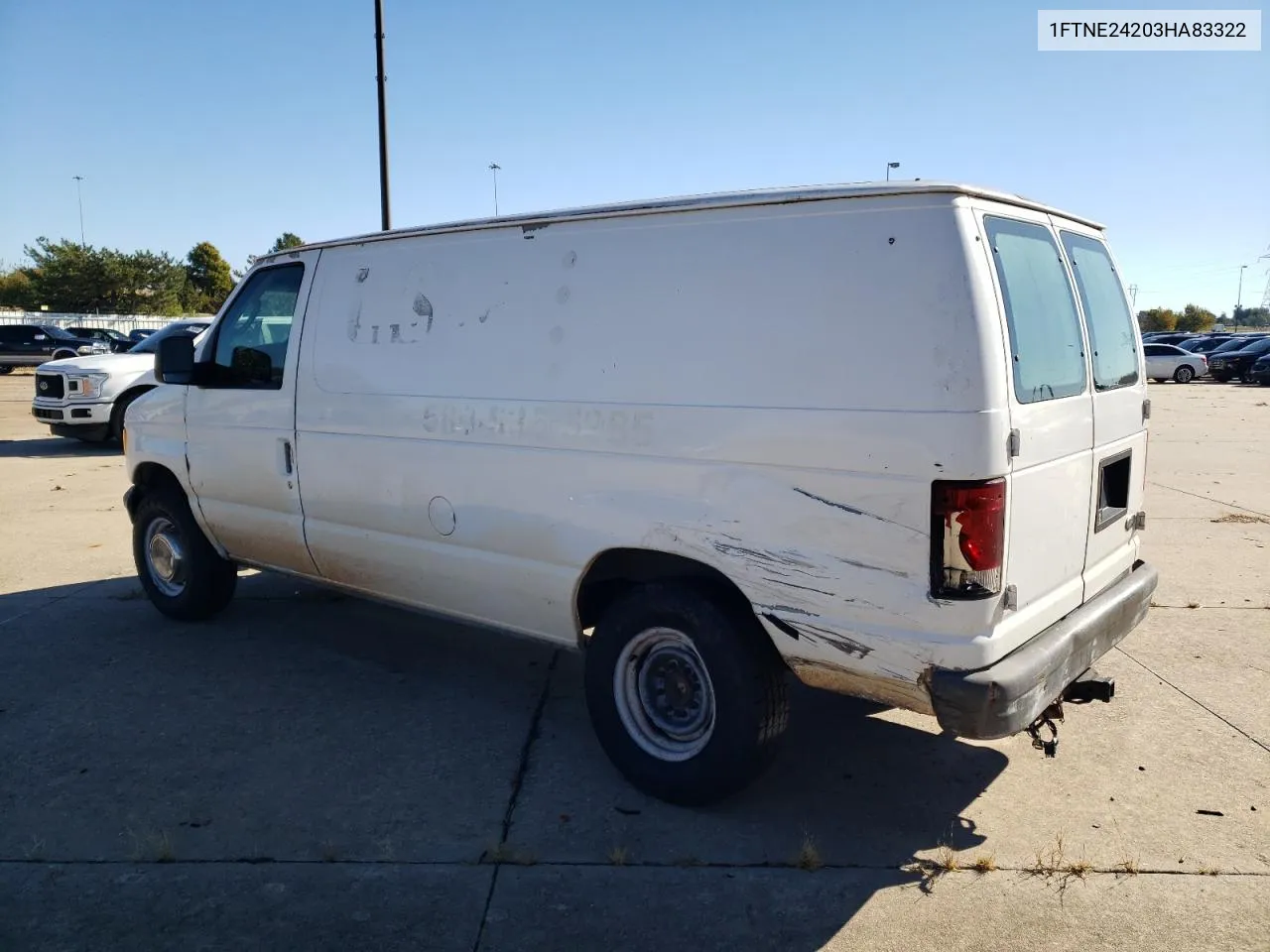 2003 Ford Econoline E250 Van VIN: 1FTNE24203HA83322 Lot: 76451334