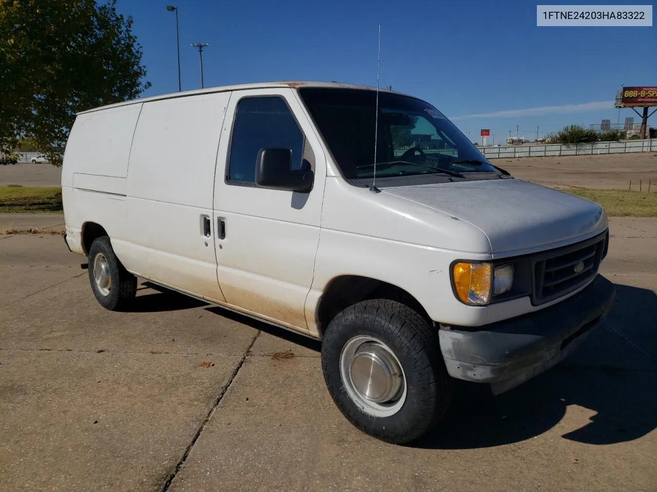 2003 Ford Econoline E250 Van VIN: 1FTNE24203HA83322 Lot: 76451334