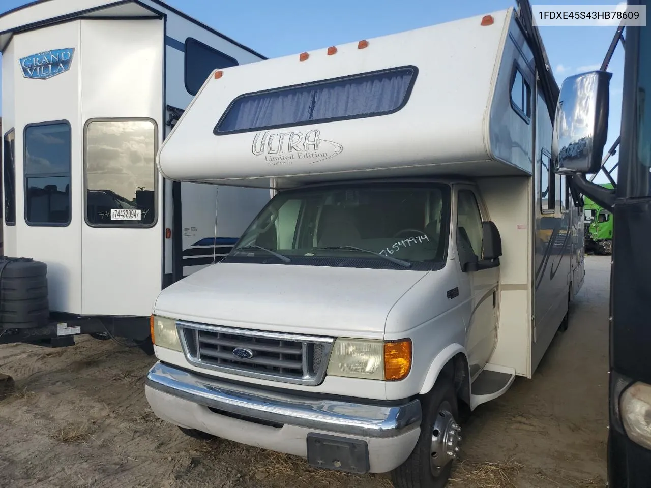 2003 Ford Econoline E450 Super Duty Cutaway Van VIN: 1FDXE45S43HB78609 Lot: 76547974