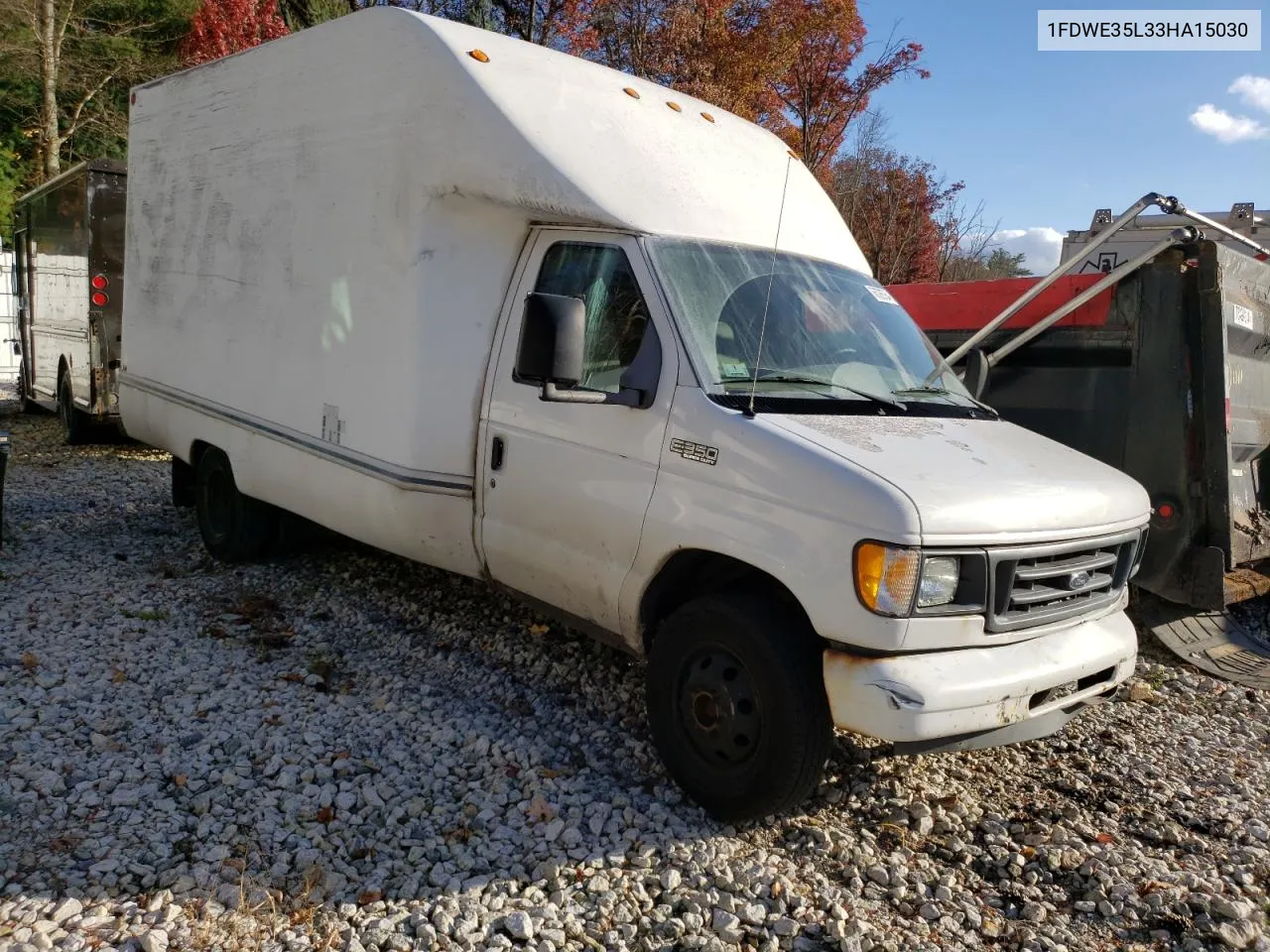 2003 Ford Econoline E350 Super Duty Cutaway Van VIN: 1FDWE35L33HA15030 Lot: 76726764